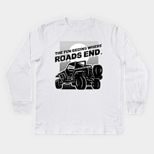 Off-road we go! Kids Long Sleeve T-Shirt